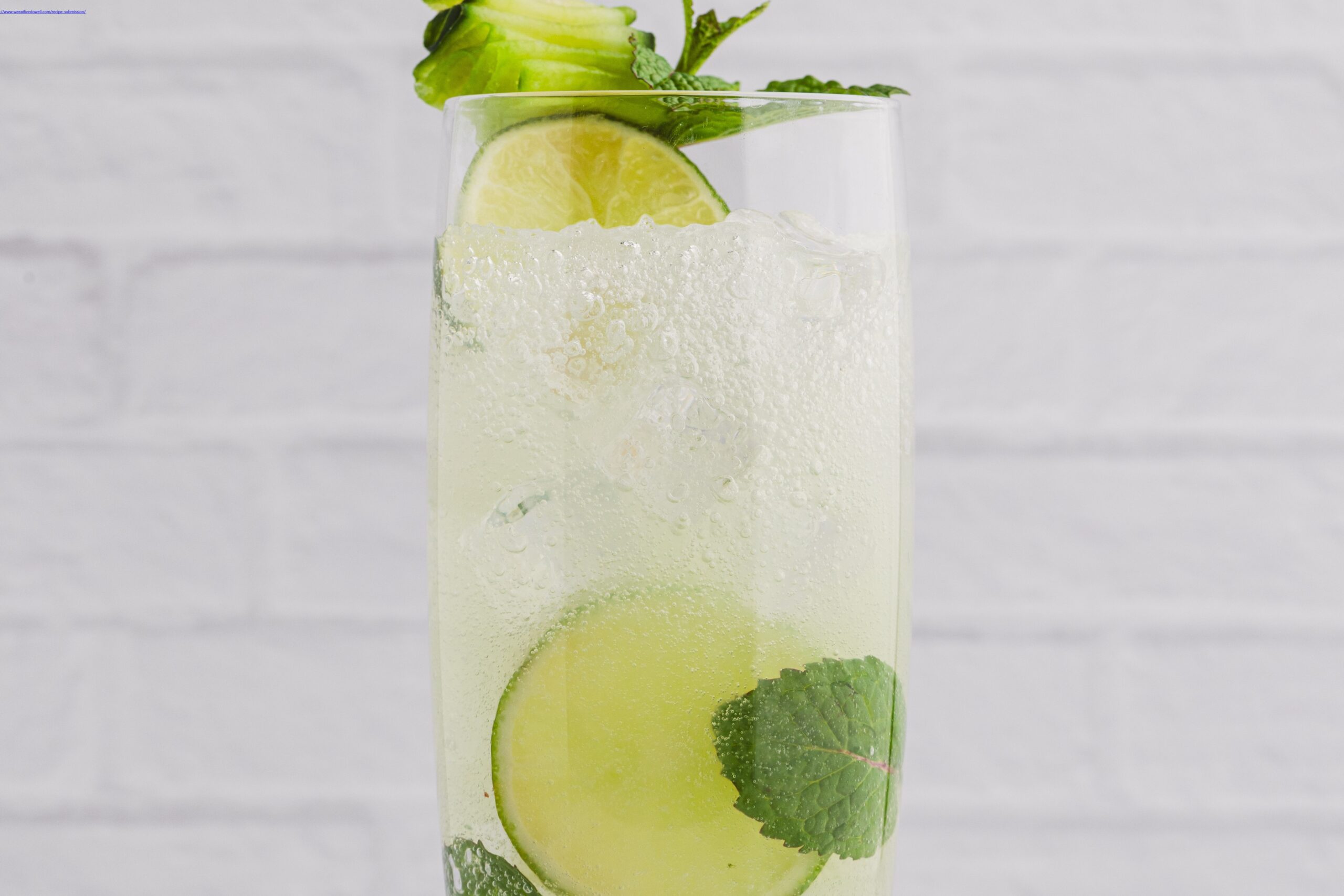 Cucumber Mojito Mocktail - we eat. live. do. well